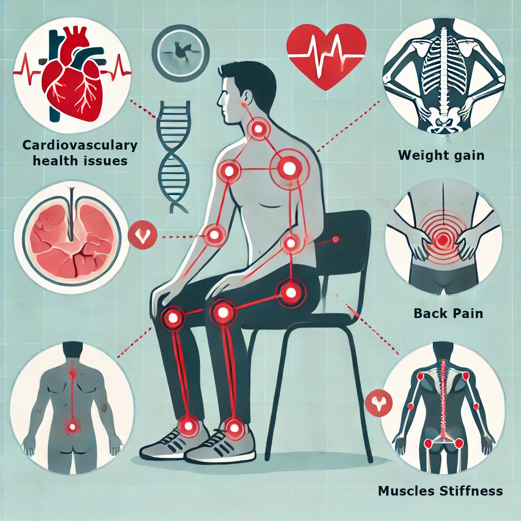 An infographic showing different health complications