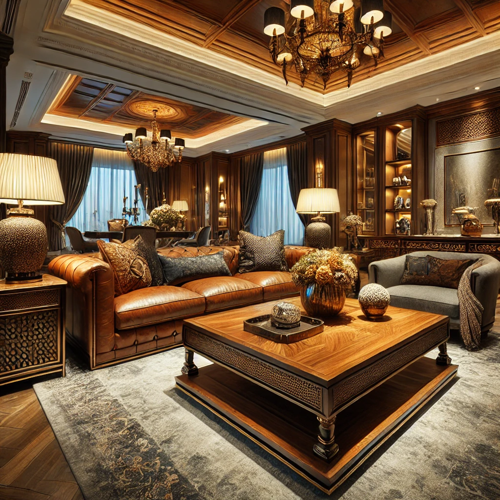 High-quality image of a luxurious furniture setting in a high-end