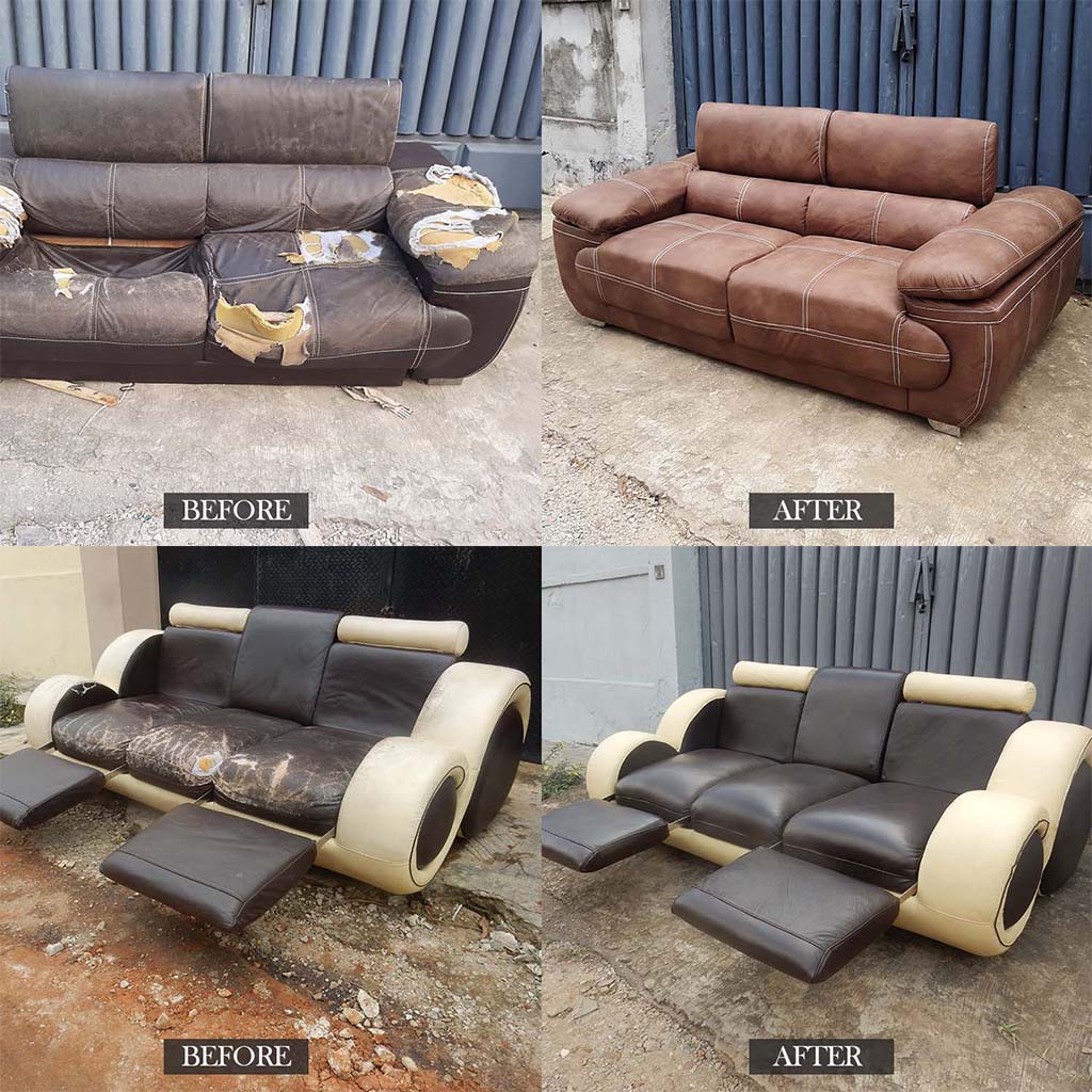 Refurbished furniture pieces