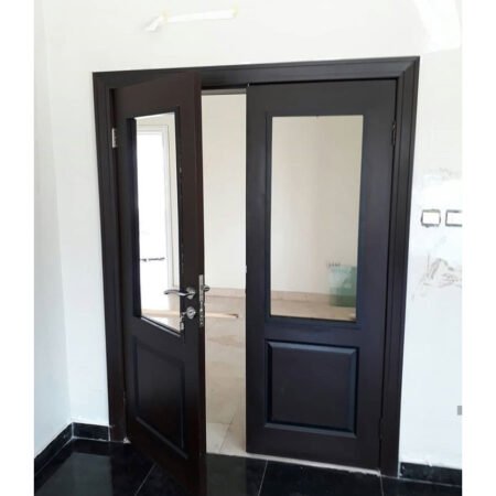 EQDR012 - Double Leaf Door with Glass Insert